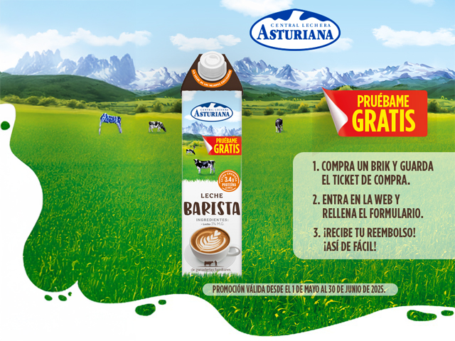 Central Lechera te reembolsa la leche barista