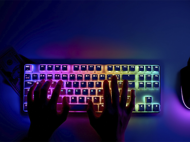 teclado con luz