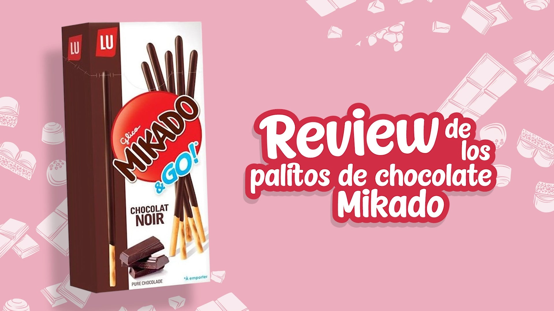 Palitos de chocolate Mikado