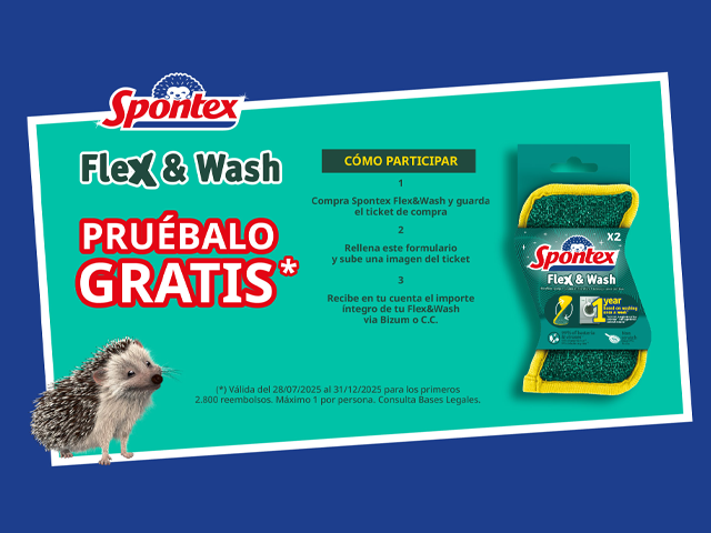 Prueba gratis el nuevo estropajo Spontex 1 Spontex